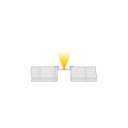 Profil, T-Profil flach ET-01-15, 15 - 16,3 mm LED Stripes, Aluminium, Weiß, Tiefe: 2000 mm, Breite: