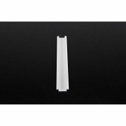 Profil, T-Profil flach ET-01-15, 15 - 16,3 mm LED Stripes, Aluminium, Weiß, Tiefe: 2000 mm, Breite: