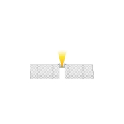 Profil, T-Profil flach ET-01-05, 5 - 5,7 mm LED Stripes, Aluminium, Weiß, Tiefe: 2000 mm, Breite: 14