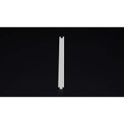 Profil, T-Profil flach ET-01-05, 5 - 5,7 mm LED Stripes, Aluminium, Weiß, Tiefe: 2000 mm, Breite: 14