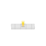 Profil, T-Profil hoch ET-02-08, 8 - 9,3 mm LED Stripes, Aluminium, Silber, Eloxiert, Tiefe: 2000 mm,