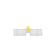 Profil, T-Profil hoch ET-02-08, 8 - 9,3 mm LED Stripes, Aluminium, Silber, Eloxiert, Tiefe: 2000 mm,