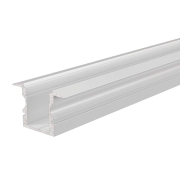 Profil, T-Profil hoch ET-02-08, 8 - 9,3 mm LED Stripes, Aluminium, Weiß, Tiefe: 2000 mm, Breite: 23
