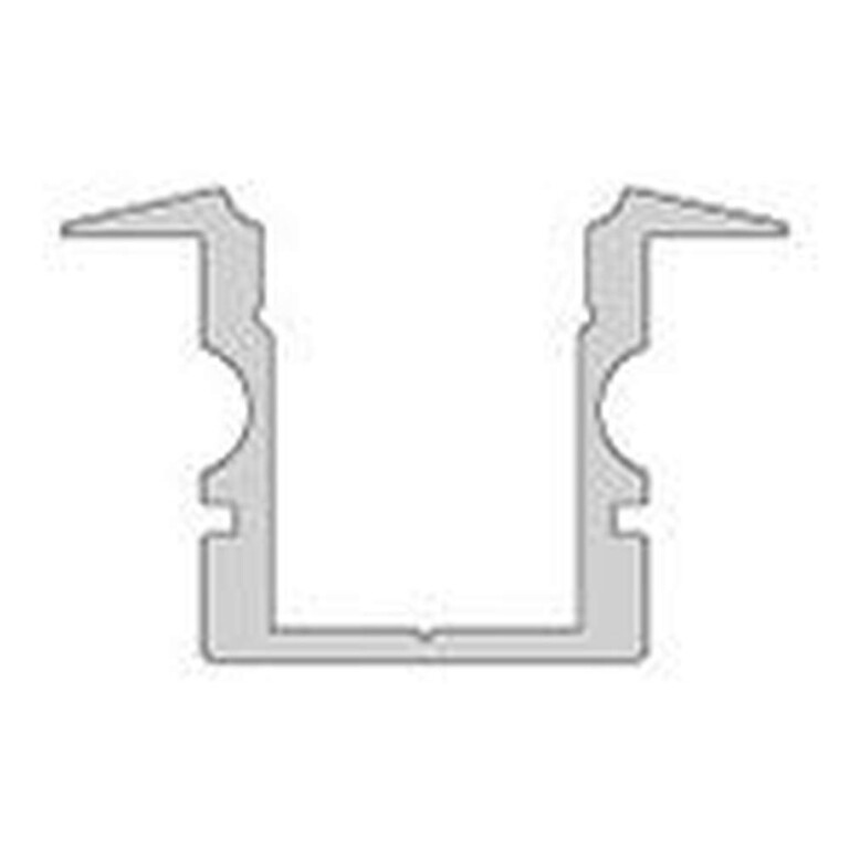 Deko-Light Profil, T-Profil hoch ET-02-08, 8 - 9,3 mm LED Stripes, Aluminium, Silber, Eloxiert, Tiefe: 3000 mm,