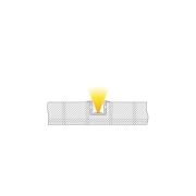 Profil, T-Profil hoch ET-02-10, 10 - 11,3 mm LED Stripes, Aluminium, Silber, Eloxiert, Tiefe: 2000 m