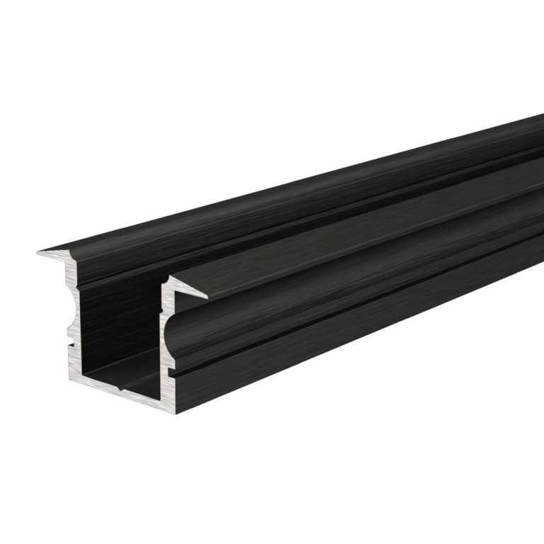 Deko-Light Profil, T-Profil hoch ET-02-10, 10 - 11,3 mm LED Stripes, Aluminium, Schwarz, Eloxiert, Tiefe: 2000