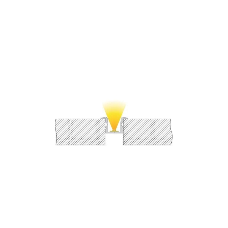 Deko-Light Profil, T-Profil hoch ET-02-10, 10 - 11,3 mm LED Stripes, Aluminium, Schwarz, Eloxiert, Tiefe: 2000