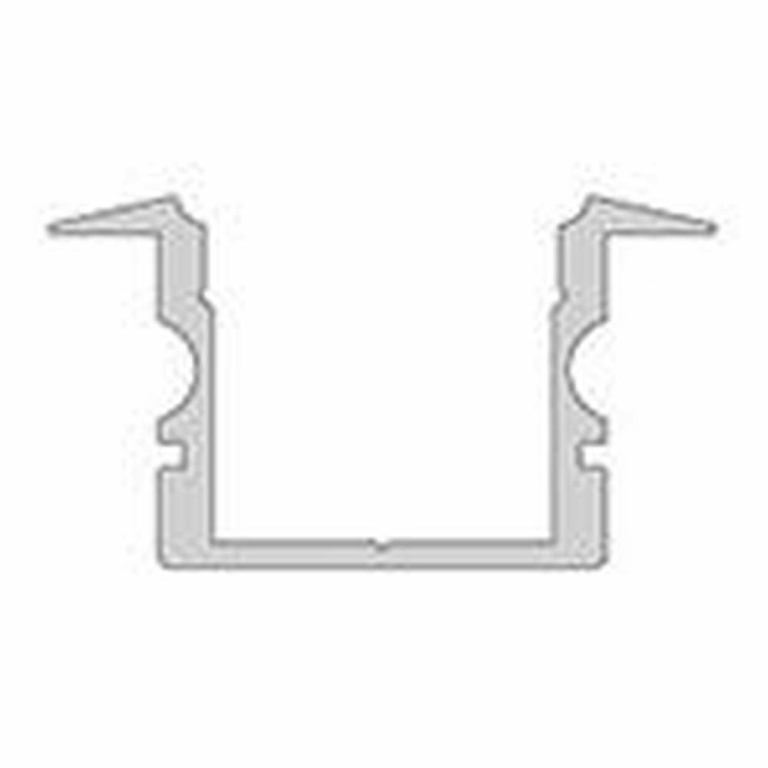 Deko-Light Profil, T-Profil hoch ET-02-12, 12 - 13,3 mm LED Stripes, Aluminium, Silber, Eloxiert, Tiefe: 2000 m