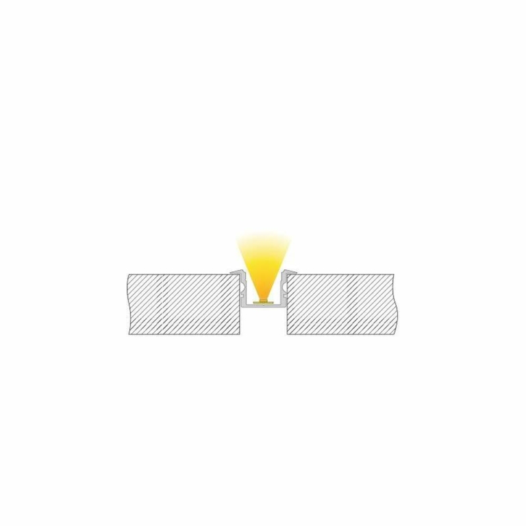 Deko-Light Profil, T-Profil hoch ET-02-12, 12 - 13,3 mm LED Stripes, Aluminium, Silber, Eloxiert, Tiefe: 2000 m