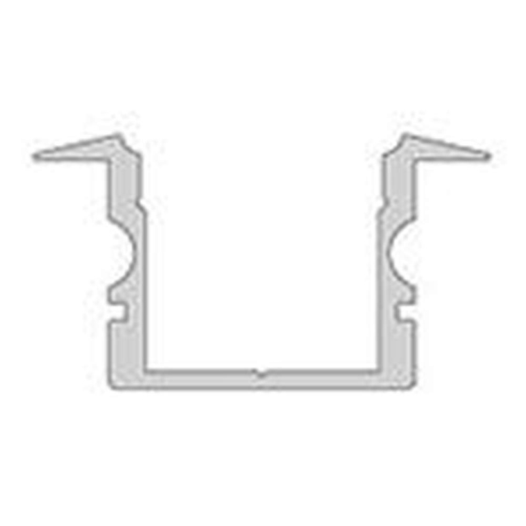 Deko-Light Profil, T-Profil hoch ET-02-12, 12 - 13,3 mm LED Stripes, Aluminium, Schwarz, Eloxiert, Tiefe: 2000