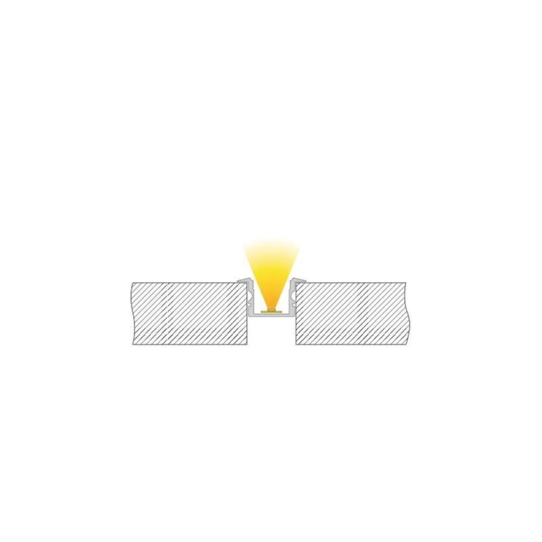 Deko-Light Profil, T-Profil hoch ET-02-12, 12 - 13,3 mm LED Stripes, Aluminium, Schwarz, Eloxiert, Tiefe: 2000
