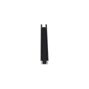 Profil, T-Profil hoch ET-02-12, 12 - 13,3 mm LED Stripes, Aluminium, Schwarz, Eloxiert, Tiefe: 2000