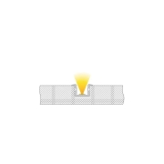 Profil, T-Profil hoch ET-02-12, 12 - 13,3 mm LED Stripes, Aluminium, Silber, Eloxiert, Tiefe: 3000 m