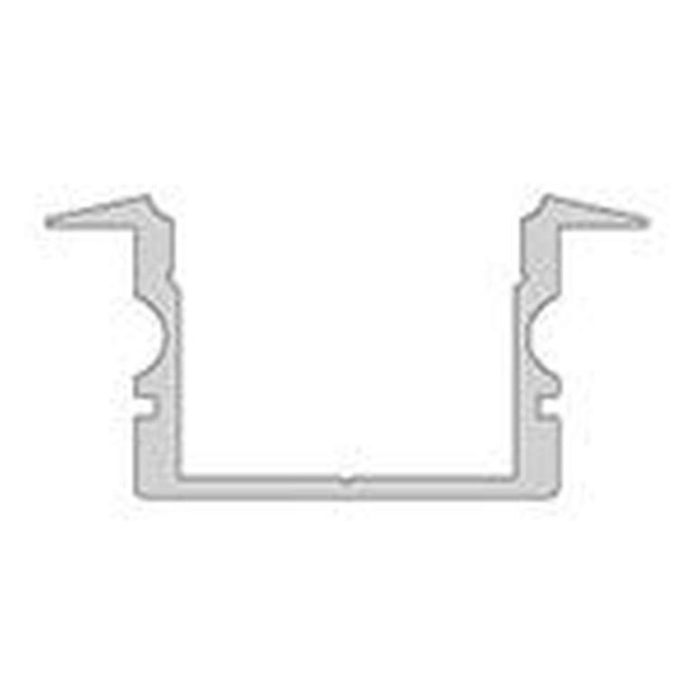 Deko-Light Profil, T-Profil hoch ET-02-15, 15 - 16,3 mm LED Stripes, Aluminium, Schwarz, Eloxiert, Tiefe: 2000
