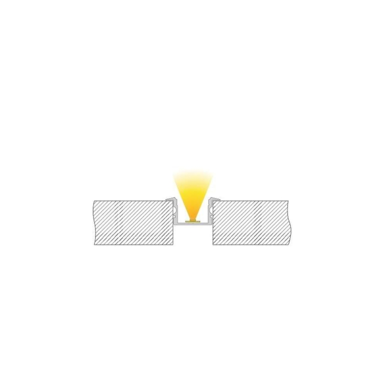 Deko-Light Profil, T-Profil hoch ET-02-15, 15 - 16,3 mm LED Stripes, Aluminium, Schwarz, Eloxiert, Tiefe: 2000