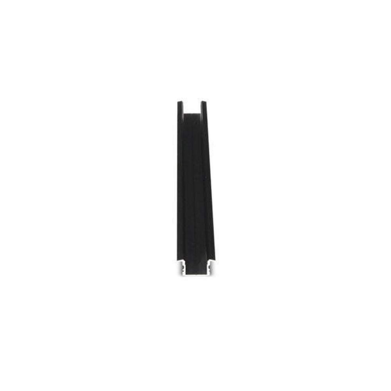 Deko-Light Profil, T-Profil hoch ET-02-15, 15 - 16,3 mm LED Stripes, Aluminium, Schwarz, Eloxiert, Tiefe: 2000