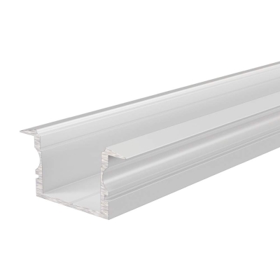 Deko-Light Profil, T-Profil hoch ET-02-15, 15 - 16,3 mm LED Stripes, Aluminium, Weiß, Tiefe: 2000 mm, Breite: 3