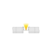 Profil, T-Profil hoch ET-02-15, 15 - 16,3 mm LED Stripes, Aluminium, Weiß, Tiefe: 2000 mm, Breite: 3