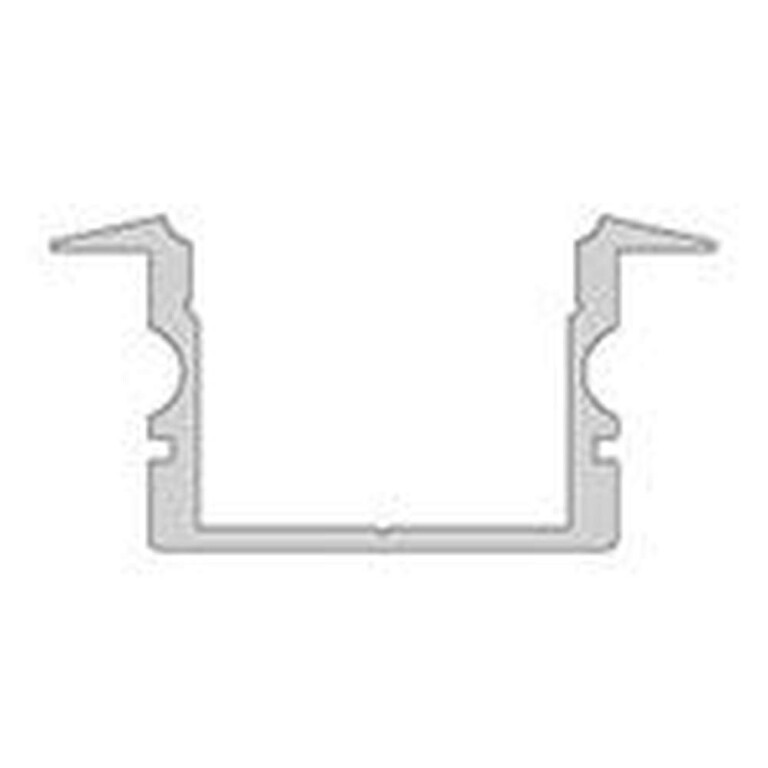 Deko-Light Profil, T-Profil hoch ET-02-15, 15 - 16,3 mm LED Stripes, Aluminium, Silber, Eloxiert, Tiefe: 3000 m