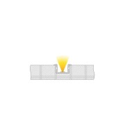 Profil, T-Profil hoch ET-02-15, 15 - 16,3 mm LED Stripes, Aluminium, Silber, Eloxiert, Tiefe: 3000 m