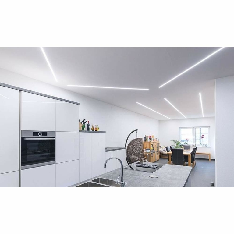 Deko-Light Profil, Nuten-Profil, T-hoch ET-04-12, 12 - 13,3 mm LED Stripes, Aluminium, Silber, Eloxiert, Tiefe: