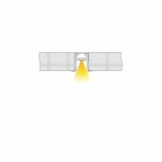 Profil, Nuten-Profil, T-hoch ET-04-12, 12 - 13,3 mm LED Stripes, Aluminium, Silber, Eloxiert, Tiefe: