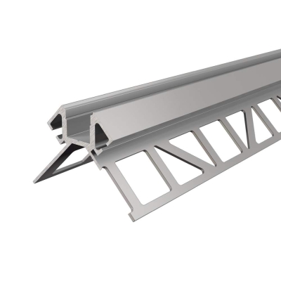 Deko-Light Profil, Fliesen-Profil Ecke außen EV-02-08, 8 - 9,3 mm LED Stripes, Aluminium, Silber, Eloxiert, Tie