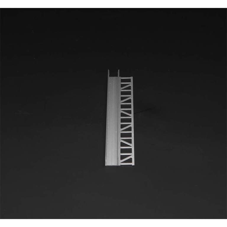Deko-Light Profil, Fliesen-Profil EL-03-12, 12 - 13,3 mm LED Stripes, Aluminium, Silber, Eloxiert, Tiefe: 2500
