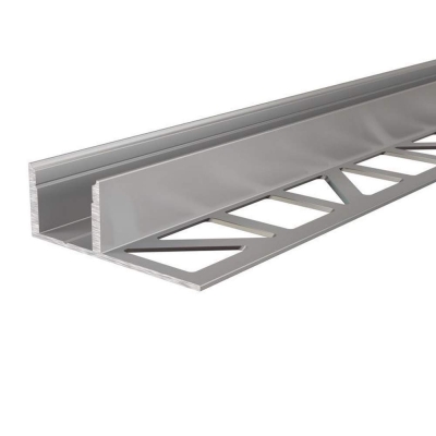 Deko-Light Profil, Fliesen-Profil EL-03-12, 12 - 13,3 mm LED Stripes, Aluminium, Silber, Eloxiert, Tiefe: 2500