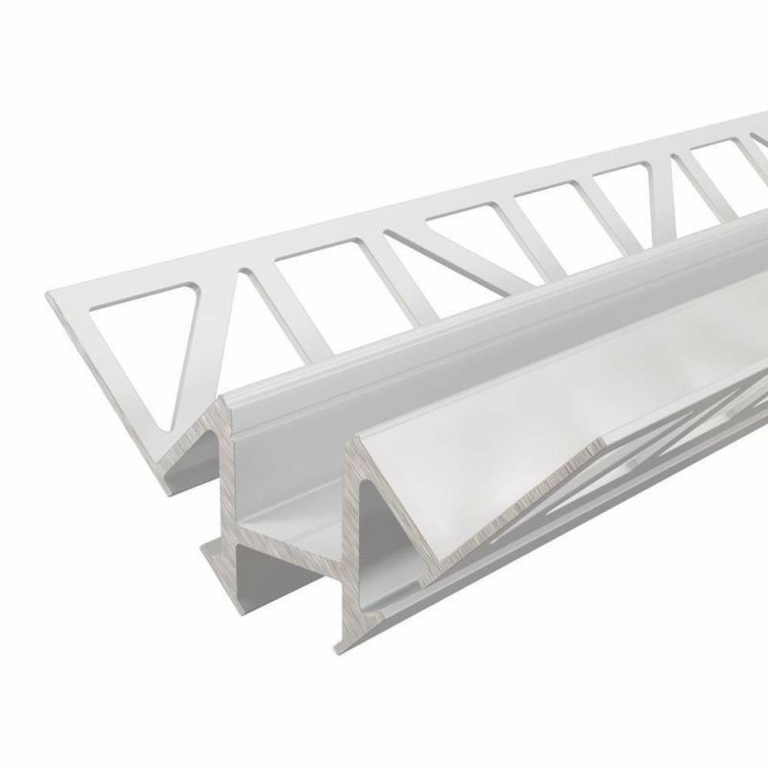 Deko-Light Profil, Fliesen-Profil Ecke innen EV-01-12, 12 - 13,3 mm LED Stripes, Aluminium, Weiß, Lackiert, Tie