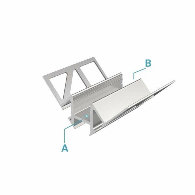 Deko-Light Profil, Fliesen-Profil Ecke innen EV-01-12, 12 - 13,3 mm LED Stripes, Aluminium, Weiß, Lackiert, Tie