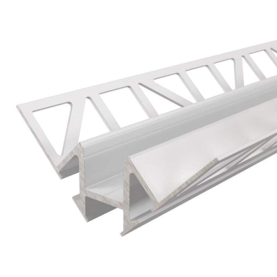Deko-Light Profil, Fliesen-Profil Ecke innen EV-01-12, 12 - 13,3 mm LED Stripes, Aluminium, Weiß, Lackiert, Tie