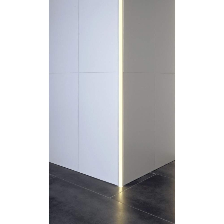 Deko-Light Profil, Fliesen-Profil Ecke außen EV-02-12, 12 - 13,3 mm LED Stripes, Aluminium, Weiß, Lackiert, Tie
