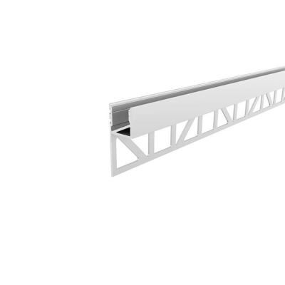 Deko-Light Profil, Fliesen-Profil Abschluss EA-03-12, bis 12 mm LED Stripe, Aluminium, Weiß, Lackiert, Tiefe: 3