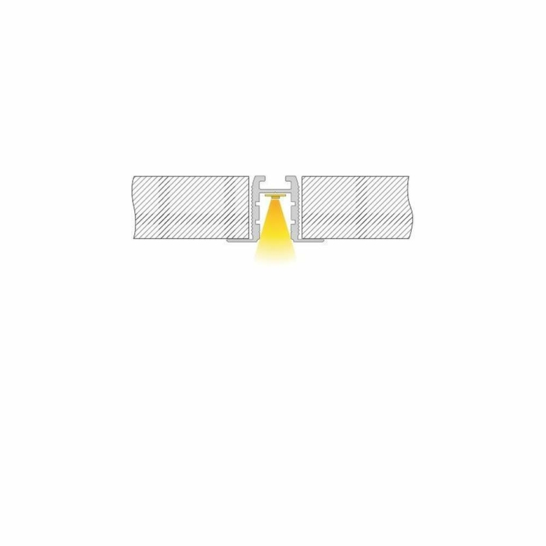 Deko-Light Profil, Trockenbau-Profil, Wand-Decke ET-03-10, 12mm LED Stripes, Aluminium, Silber, Eloxiert, Tiefe