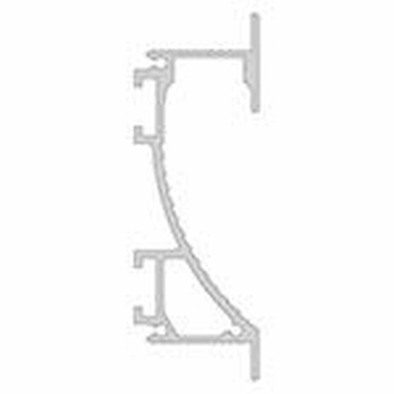 Deko-Light Profil, Trockenbau-Profil, Wandvoute EL-02-12, 14mm LED Stripes, Aluminium, Silber, Eloxiert, Tiefe: