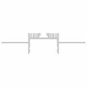 Profil, Trockenbau-Profil, Wand-Decke EU-01-36, bis 36 mm LED Stripe, Aluminium, Silber, Naturbelass