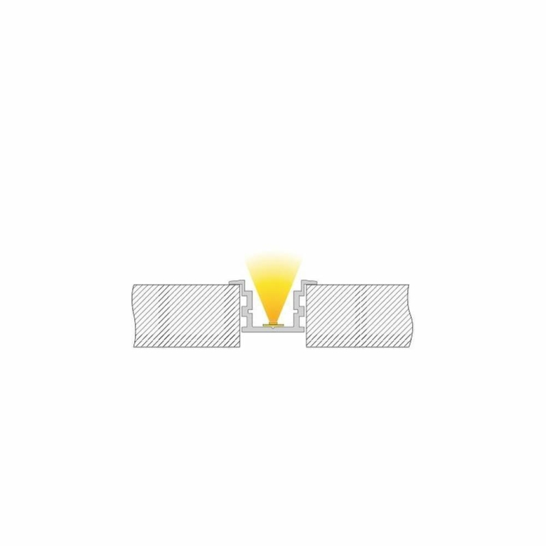 Deko-Light Profil, IP-Profil, T-hoch ET-05-15, 15 - 16,3 mm LED Stripes, Aluminium, Silber, Eloxiert, Tiefe: 20
