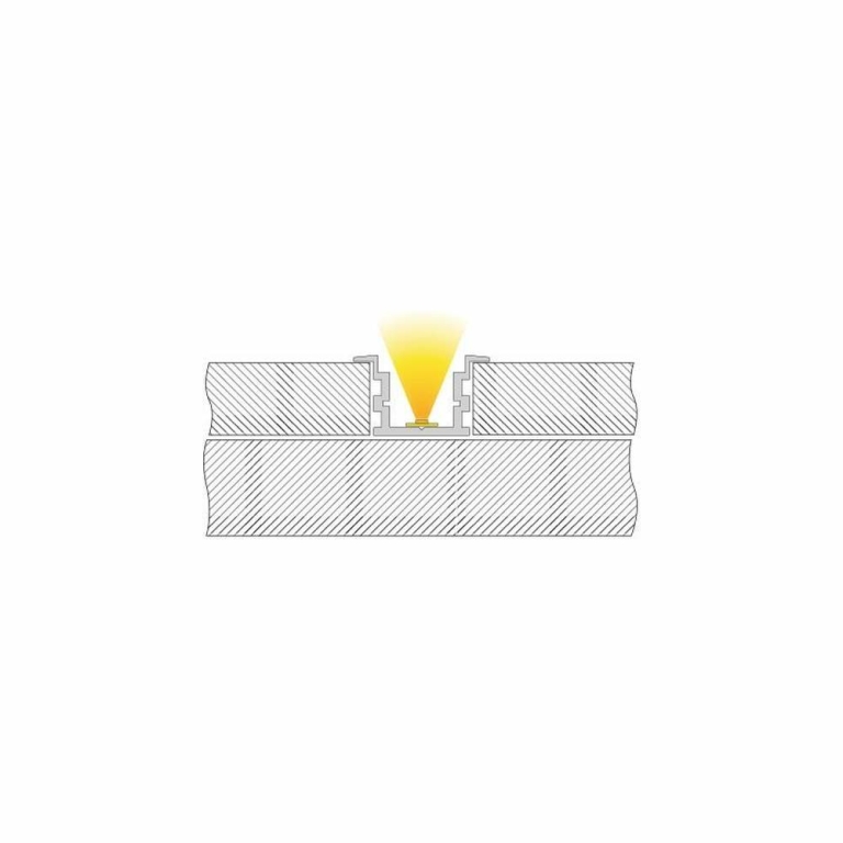 Deko-Light Profil, IP-Profil, T-hoch ET-05-15, 15 - 16,3 mm LED Stripes, Aluminium, Silber, Eloxiert, Tiefe: 20