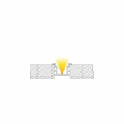 Profil, IP-Profil, T-hoch ET-05-15, 15 - 16,3 mm LED Stripes, Aluminium, Silber, Eloxiert, Tiefe: 20
