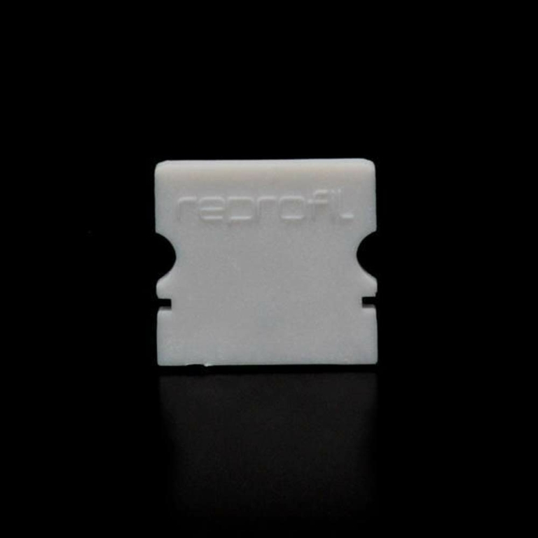 Deko-Light Profil Endkappe, Endkappe P-AU-02-10 Set 2 Stk, Kunststoff, Grau, Tiefe: 16 mm, Breite: 6 mm, Höhe: