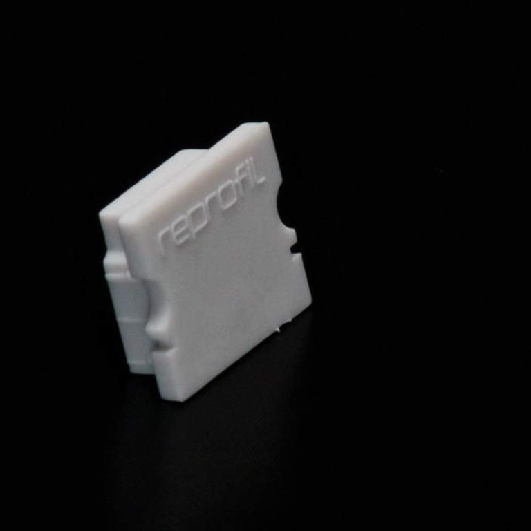 Deko-Light Profil Endkappe, Endkappe P-AU-02-12 Set 2 Stk, Kunststoff, Grau, Tiefe: 18 mm, Breite: 6 mm, Höhe: