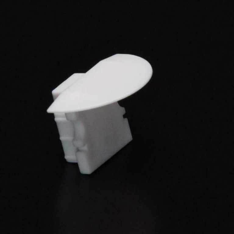 Deko-Light Profil Endkappe, Endkappe P-ET-02-08 Set 2 Stk, Kunststoff, Weiß, Tiefe: 23 mm, Breite: 16 mm, Höhe: