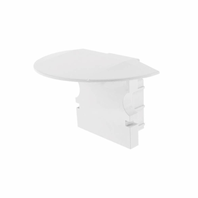 Deko-Light Profil Endkappe, Endkappe P-ET-02-08 Set 2 Stk, Kunststoff, Weiß, Tiefe: 23 mm, Breite: 16 mm, Höhe: