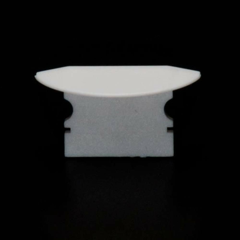 Deko-Light Profil Endkappe, Endkappe P-ET-02-12 Set 2 Stk, Kunststoff, Grau, Tiefe: 27 mm, Breite: 16 mm, Höhe: