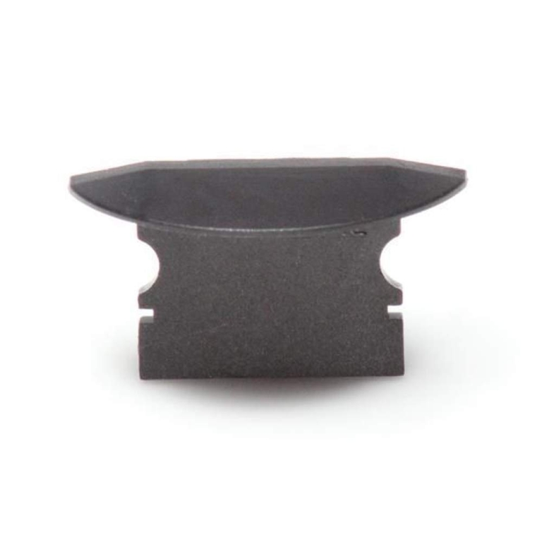 Deko-Light Profil Endkappe, Endkappe P-ET-02-12 Set 2 Stk, Kunststoff, Schwarz, Tiefe: 27 mm, Breite: 16 mm, Hö