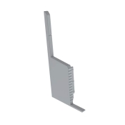 Profil Endkappe, Endkappe P-EL-03-10 Set 2 Stk, Kunststoff, Grau, Tiefe: 45 mm, Höhe: 27.7 mm