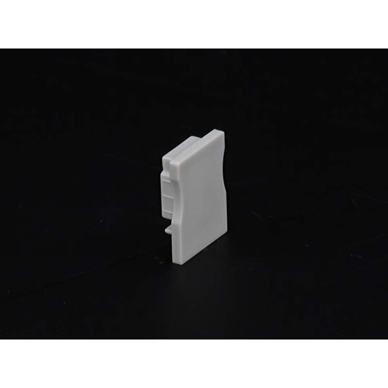 Deko-Light Profil Endkappe, Endkappe P-AU-03-12 Set 2 Stk, Kunststoff, Grau, Tiefe: 23.6 mm, Höhe: 18 mm