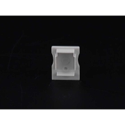 Profil Endkappe, Endkappe P-AU-03-12 Set 2 Stk, Kunststoff, Grau, Tiefe: 23.6 mm, Höhe: 18 mm