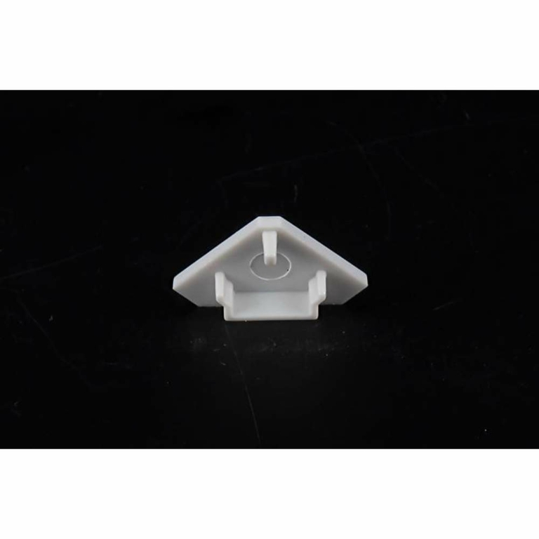 Deko-Light Profil Endkappe, Endkappe P-EV-04-12 Set 2 Stk, Kunststoff, Grau, Tiefe: 24.5 mm, Breite: 14.2 mm